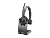 Poly Voyager 4310 - Voyager 4300 UC series - headset - på örat - Bluetooth - trådlös, kabelansluten - USB-C - svart - Zoomcertifierad, Certifierad för Microsoft-teams 77Y96AA