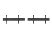 Multibrackets M - Monteringssats (dubbel bildskärmsmontering) - för 2 LCD-bildskärmar - stål - svart - skärmstorlek: 40"-65" - monterbar på vagn 7350073738434