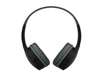Belkin SoundForm Mini - Hörlurar med mikrofon - på örat - Bluetooth - trådlös - 3,5 mm kontakt - svart AUD002BTBK