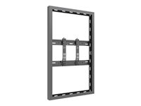 Multibrackets M Pro Series - Hölje - Smal - för platt panel - universell - stål - svart - skärmstorlek: 43" - väggmonterbar 7350105216671