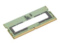 ThinkPad - DDR5 - modul - 8 GB - SO DIMM 262-pin - 4800 MHz / PC5-38400 - Campus - grön - för ThinkPad T14 Gen 4 21HD; T15p Gen 3 21DA, 21DB 4X71K08906