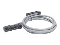APC Data Distribution Cable - Nätverkskabel - TAA-kompatibel - RJ-45 (hona) till RJ-45 (hona) - 5.2 m - UTP - CAT 5e - stigare - grå DDCC5E-017