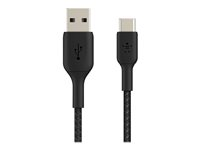 Belkin BOOST CHARGE - USB-kabel - 24 pin USB-C (hane) till USB (hane) - 15 cm - svart CAB002BT0MBK