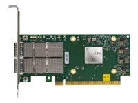 Mellanox MCX623106AS-CDAT - Nätverksadapter - PCIe 4.0 x16 - 100 Gigabit QSFP56 x 2 - för Edgeline e920; ProLiant DL325 Gen10, DL345 Gen10, DL360 Gen10, DL380 Gen10, XL220n Gen10 P25960-B21