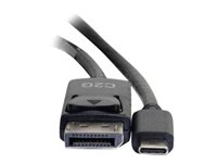 C2G 2.7m (9ft) USB C to DisplayPort Adapter Cable Black - 4K Audio / Video Adapter - Extern videoadapter - USB-C - DisplayPort - svart 80543