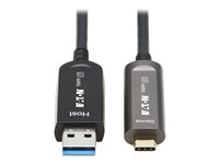 Eaton Tripp Lite Series USB-A to USB C Active Optical Cable Backward Compatible M/M 10M - USB-kabel - USB (hane) till 24 pin USB-C (hane) - USB 3.2 Gen2 - 10 m - svart U428F-10M-D321