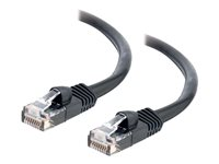 C2G Cat5e Booted Unshielded (UTP) Network Patch Cable - Patch-kabel - RJ-45 (hane) till RJ-45 (hane) - 20 m - UTP - CAT 5e - formpressad, hakfri, tvinnad - svart 83189