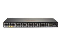 HPE Aruba 2930M 48G POE+ 1-Slot - Switch - L3 - Administrerad - 44 x 10/100/1000 (PoE+) + 4 x kombinations-Gigabit SFP - rackmonterbar - PoE+ (1440 W) JL322A