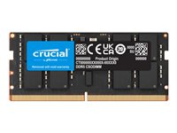Crucial - DDR5 - modul - 24 GB - SO DIMM 262-pin - 3200 MHz / PC5-51200 - CL52 - 1.1 V - klockad - on-die ECC CT24G64C52CS5