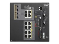 Cisco Industrial Ethernet 4000 Series - Switch - Administrerad - 8 x 10/100 + 4 x kombinations-Gigabit SFP - DIN-skenmonterbar - DC power IE-4000-8T4G-E