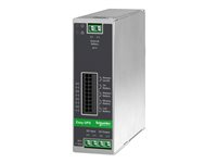 Schneider Electric Easy UPS - UPS (kan monteras på DIN-skena) - 10A - DC 24 V - 240 Watt - utan batteri - utgångskontakter: 1 - metallgrå BVS240XDPDR