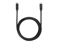 Targus - USB-kabel - USB-C (hane) till USB-C (hane) - 2 m - upp till 5 Gbps dataöverföringshastighet - svart ACC928GLX