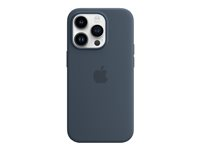 Apple - Baksidesskydd för mobiltelefon - med MagSafe - silikon - stormblå - för iPhone 14 Pro MPTF3ZM/A