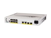 Cisco Catalyst 9200CX - Network Essentials - switch - kompakt - L3 - Administrerad - 8 x 10/100/1000 (PoE+) + 2 x 1000Base-T + 2 x 10 Gigabit SFP+ (upplänk) - rackmonterbar - PoE+ (240 W) C9200CX-8P-2X2G-E