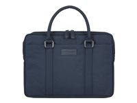 dbramante1928 Stelvio Slim Laptop Bag PURE - Notebook-väska - 14" - blå, detaljer med silverfinish BG14PLBU3321