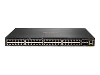 HPE Aruba 6300M - Switch - L3 - Administrerad - 48 x 10/100/1000 + 4 x 1 Gb/10 Gb/25 Gb/50 Gb SFP56 (upplänk/stapling) - bakre till främre luftflödet - rackmonterbar - TAA-kompatibel - för HPE Aruba 6300M 24p SFP+ LRM support and 2p 50G and 2p 25G MACsec Switch JL762A#ABB