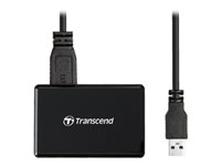 Transcend RDF8K2 - Kortläsare (CF, SDHC, microSDHC, SDXC, microSDXC, SDHC UHS-I, SDXC UHS-I, microSDHC UHS-I, microSDXC UHS-I) - USB 3.1 Gen 1 TS-RDF8K2