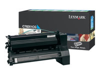 Lexmark - Extra lång livslängd - cyan - original - tonerkassett LCCP, LRP - för Lexmark C782dn, C782dtn, C782n, X782e, X782e MFP, X782e Page Plus Solution C782X1CG
