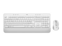 Logitech Signature MK650 Combo for Business - Sats med tangentbord och mus - trådlös - Bluetooth LE - QWERTY - nordiskt (danska/finska/norska/svenska) - offwhite 920-011038