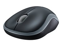 Logitech M185 - Mus - optisk - trådlös - 2.4 GHz - trådlös USB-mottagare - grå 910-002235