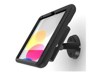 Compulocks iPad 10th-11th (A16) Gen PowerMove Bow Tilting Wall Mount Black - Monteringssats (väggfäste) - för surfplatta - lutande - aluminium - skärmstorlek: 10.9" - för Apple 10.9-inch iPad Air Wi-Fi, Wi-Fi + Cellular 505BPMIP109