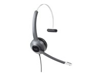 Cisco 521 Wired Single - Headset - på örat - kabelansluten - 3,5 mm kontakt CP-HS-W-521-USBC