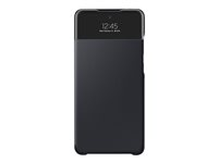 Samsung S View EF-EA725 - Vikbart fodral för mobiltelefon - svart - för Galaxy A72 EF-EA725PBEGEW