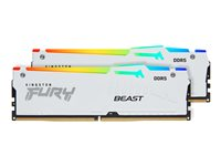 Kingston FURY Beast - DDR5 - sats - 32 GB: 2 x 16 GB - DIMM 288-pin - 5200 MHz / PC5-41600 - CL36 - 1.25 V - on-die ECC KF552C36BWEAK2-32