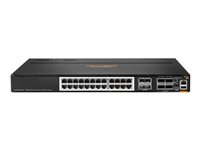 HPE Aruba Networking CX 8100 24x10GBase-T 4x10G SFP+ 4x40/100G QSFP28 Switch - Switch - L3 - Administrerad - 24 x 100/1000/2.5G/5G/10GBase-T + 4 x Gigabit SFP / 10 Gigabit SFP+ + 4 x 40 Gigabit QSFP+ / 100 Gigabit QSFP28 - bakre till främre luftflödet - rackmonterbar R9W89A#ABB