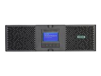 HPE UPS R5000 G2 - UPS (kan monteras i rack) - AC 230 V - 4.5 kW - 5000 VA - utgångskontakter: 5 - 3U - Japan, Nordamerika Q7G10A