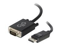 C2G 2m DisplayPort to VGA Adapter Cable - DP to VGA - Black - DisplayPort-kabel - DisplayPort (hane) till HD-15 (VGA) (hane) - 2 m - svart 84332