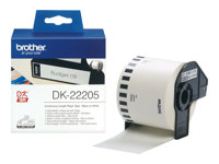 Brother DK-22205 - Svart på vitt - Rulle (6,2 cm x 30,5 m) termiskt papper - för Brother QL-1050, 1060, 1110, 500, 550, 560, 570, 580, 600, 650, 700, 710, 720, 820 DK22205