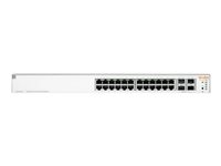 HPE Networking Instant On 1930 24G Class4 PoE 4SFP/SFP+ 195W Switch - Switch - L3 - Administrerad - 24 x 10/100/1000 (PoE) + 4 x 1 Gigabit / 10 Gigabit SFP+ - rackmonterbar - PoE (195 W) JL683B